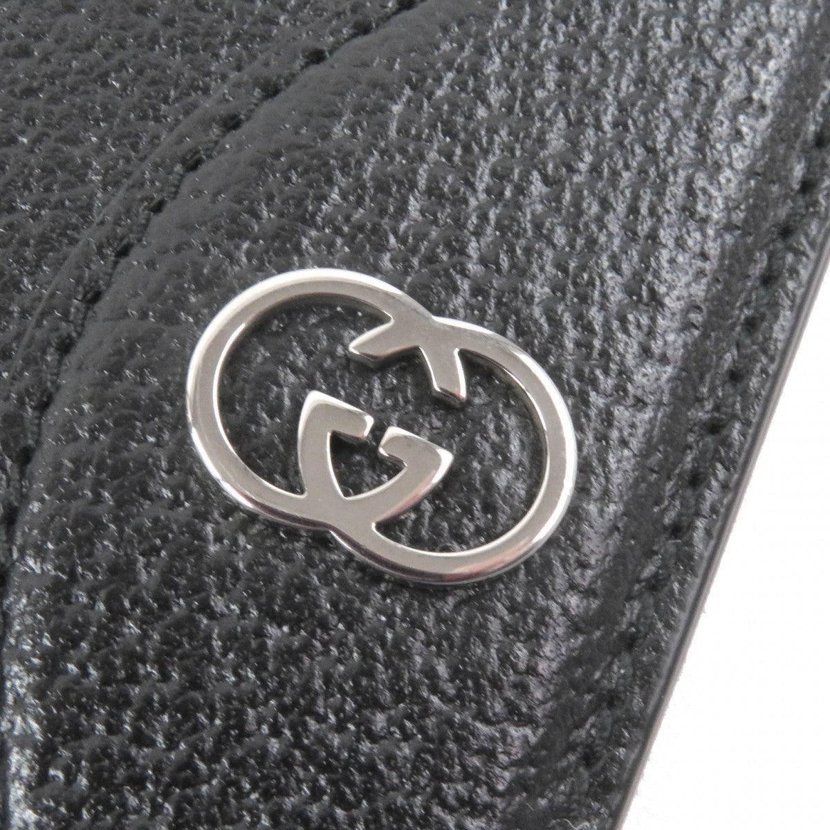 GUCCI Card Case 735000 leather black