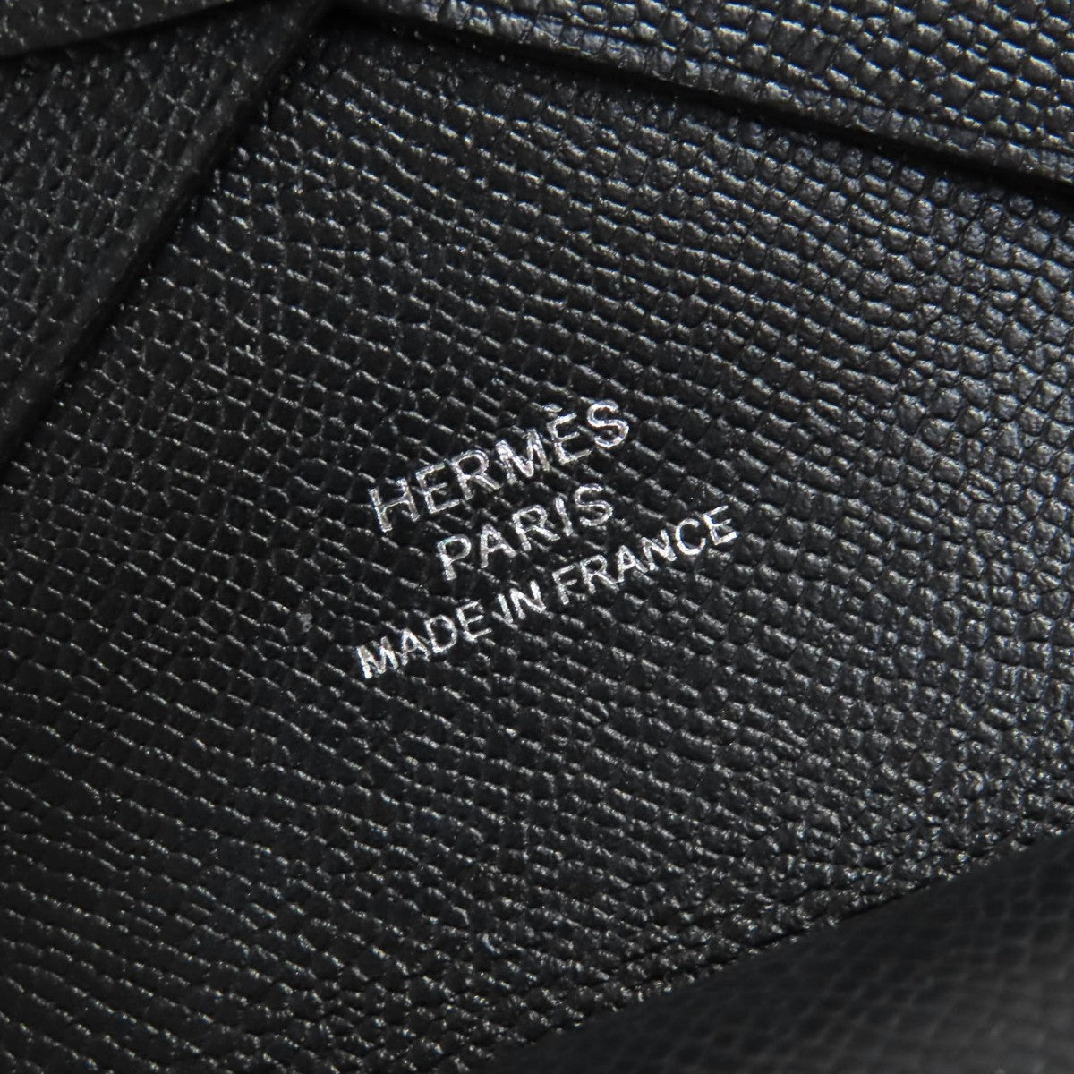 HERMES Coin case Vaugham black Calvi duo