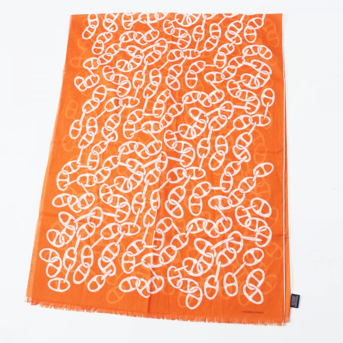 HERMES Stall cotton Orange Boite Naoussa Megaro