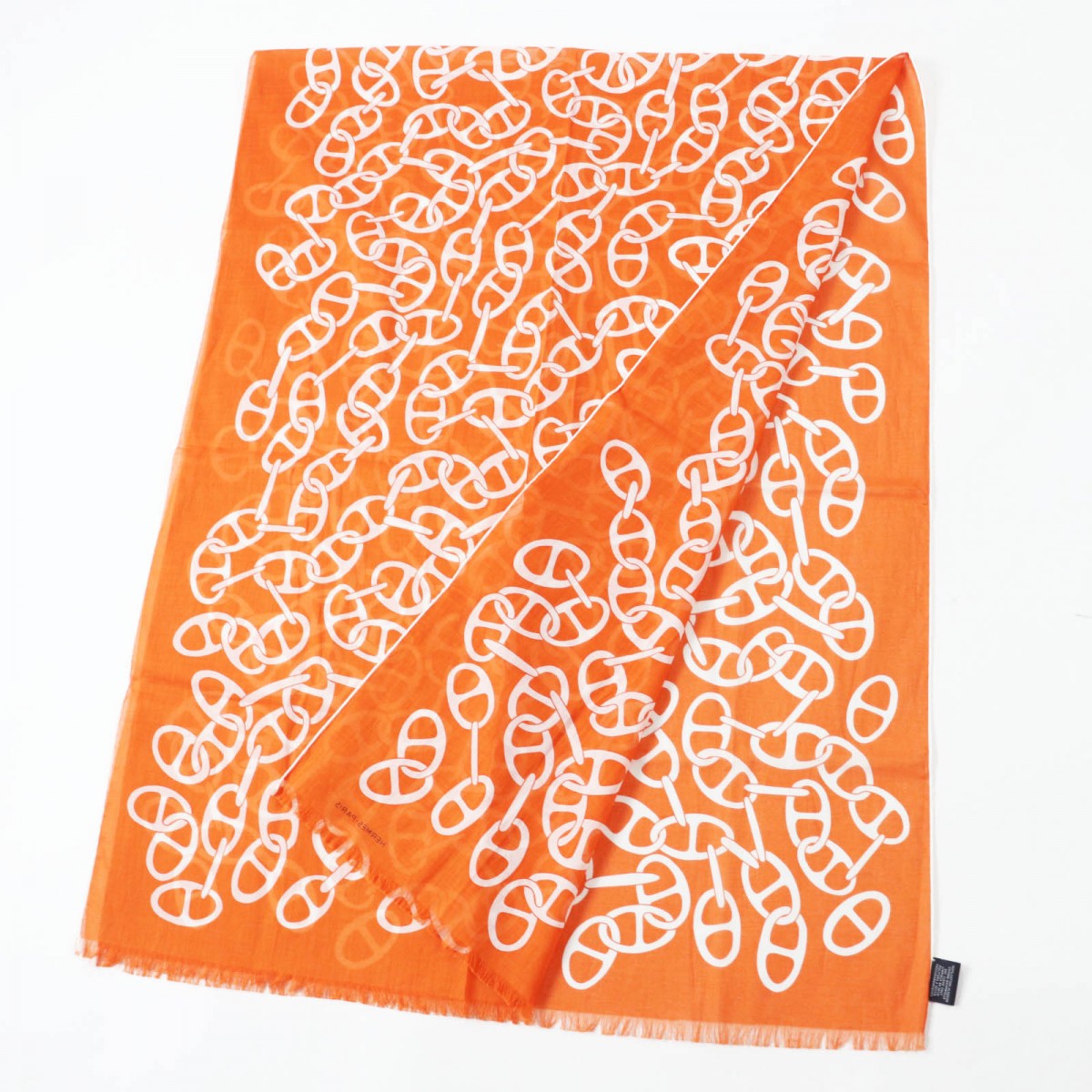HERMES Stall cotton Orange Boite Naoussa Megaro
