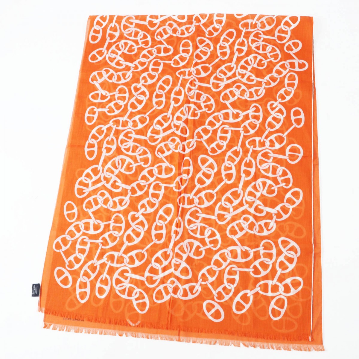 HERMES Stall cotton Orange Boite Naoussa Megaro