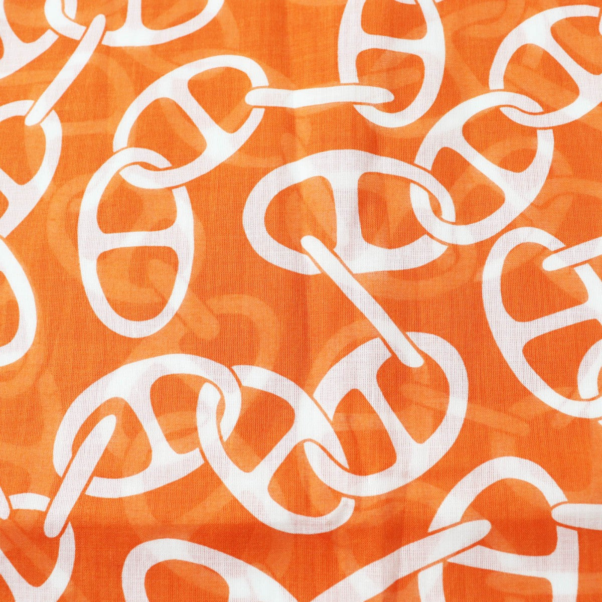 HERMES Stall cotton Orange Boite Naoussa Megaro