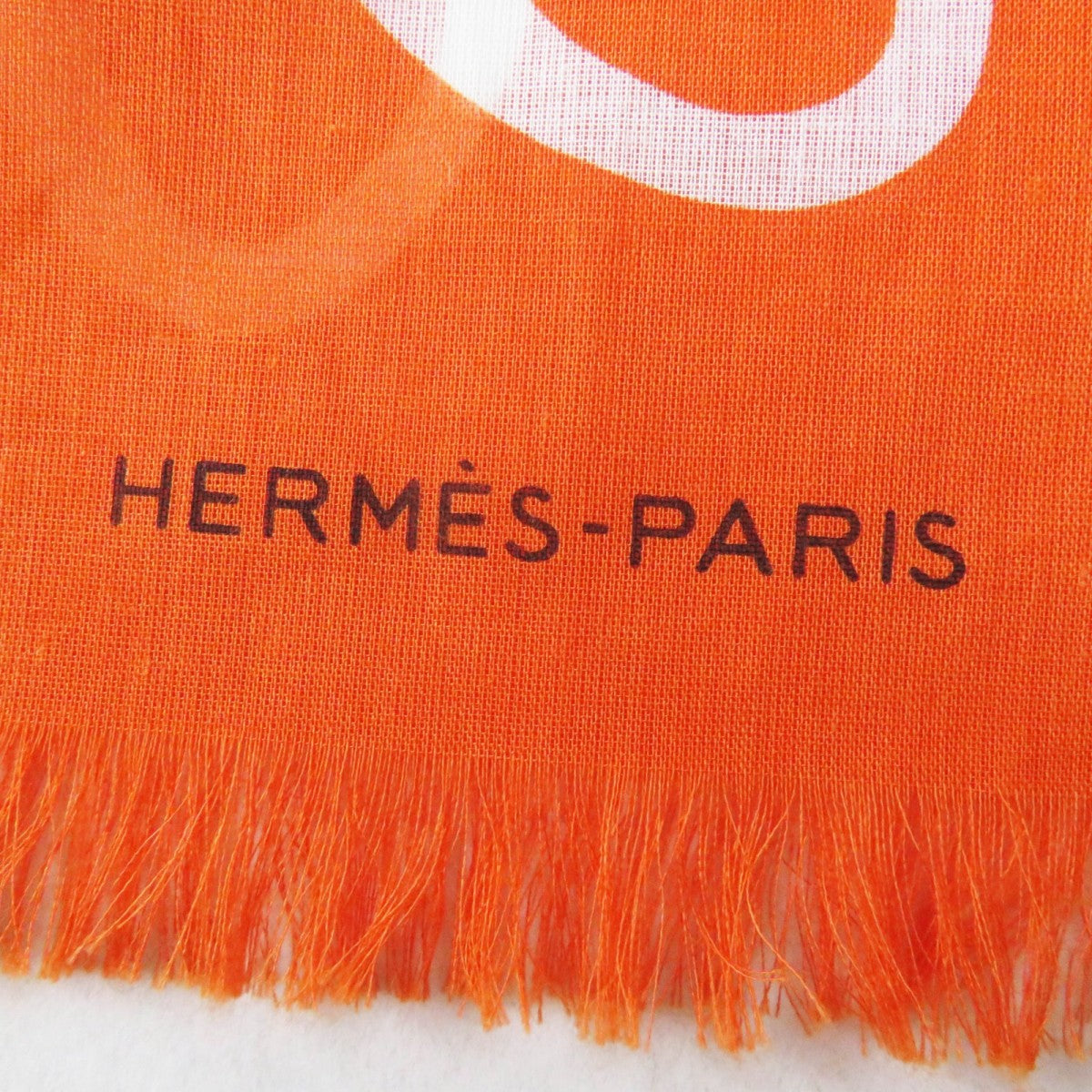 HERMES Stall cotton Orange Boite Naoussa Megaro