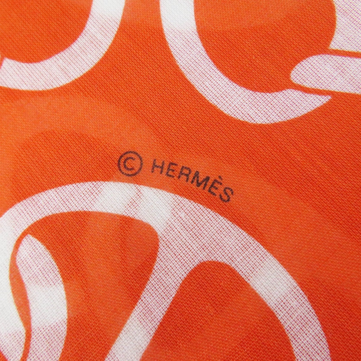 HERMES Stall cotton Orange Boite Naoussa Megaro