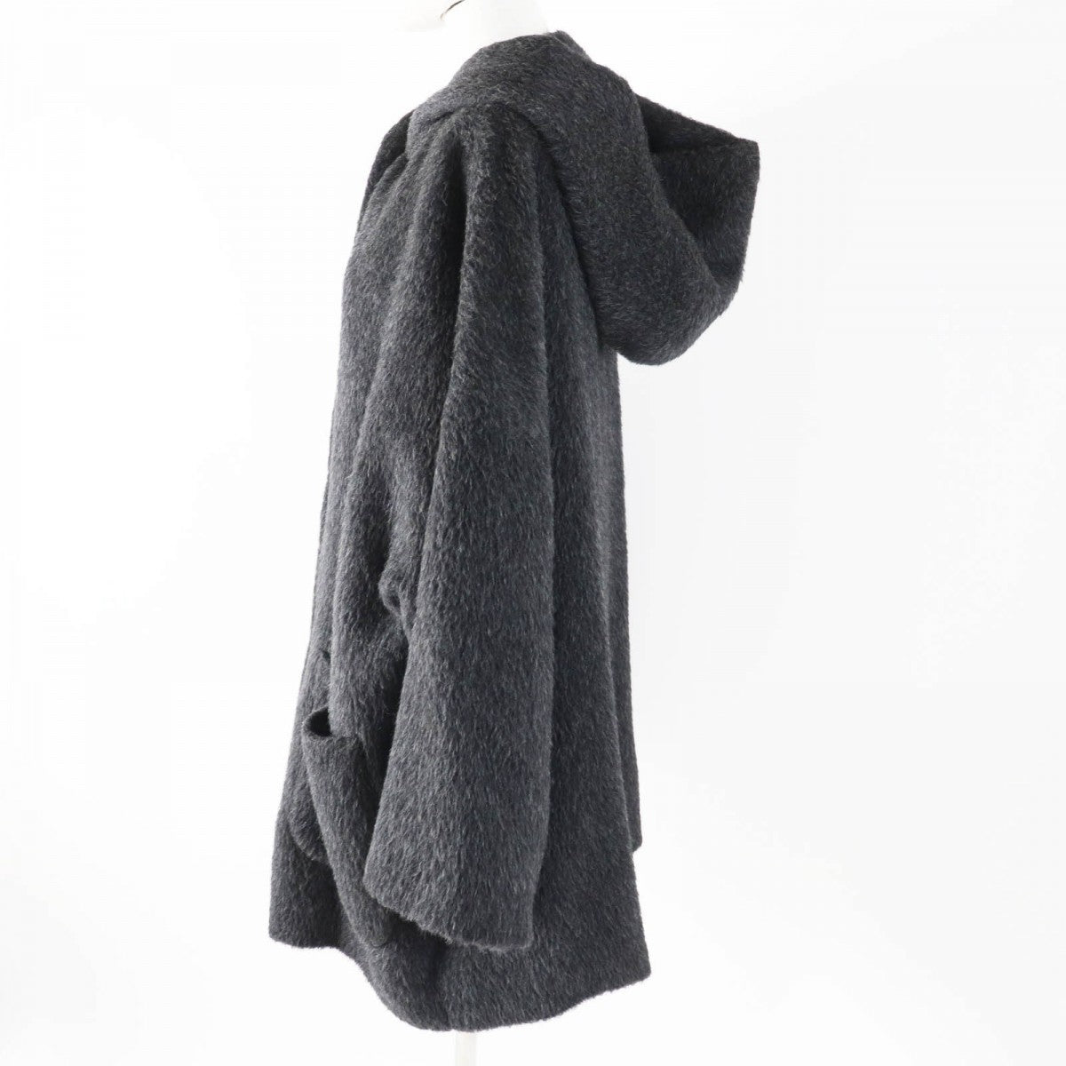 GUCCI coat alpaca Charcoal gray 40