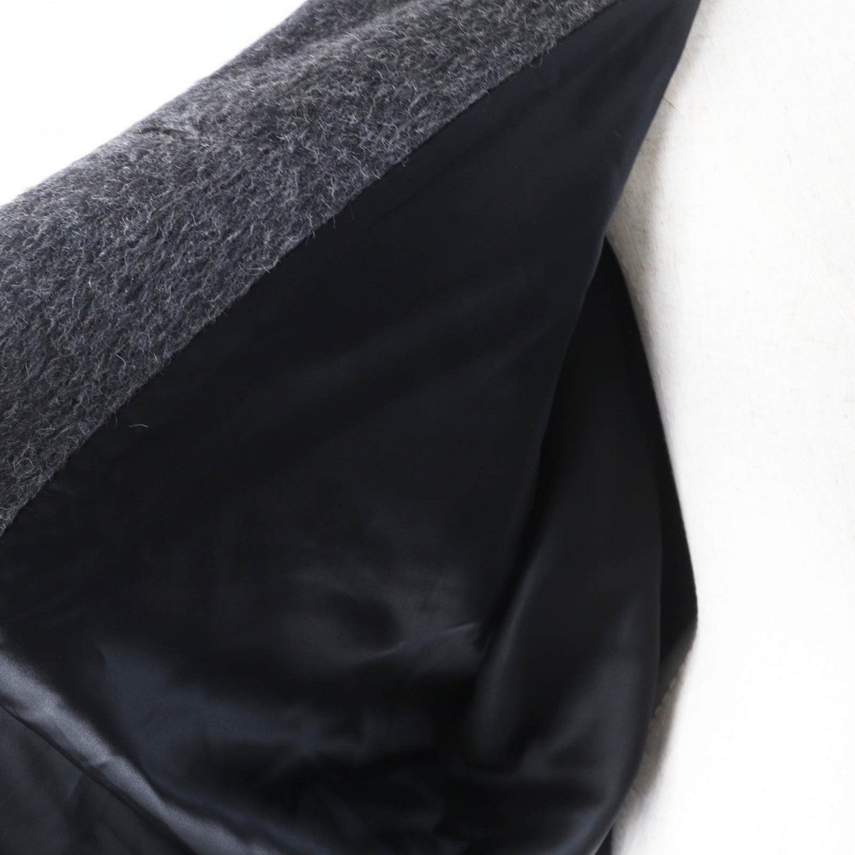 GUCCI coat alpaca Charcoal gray 40