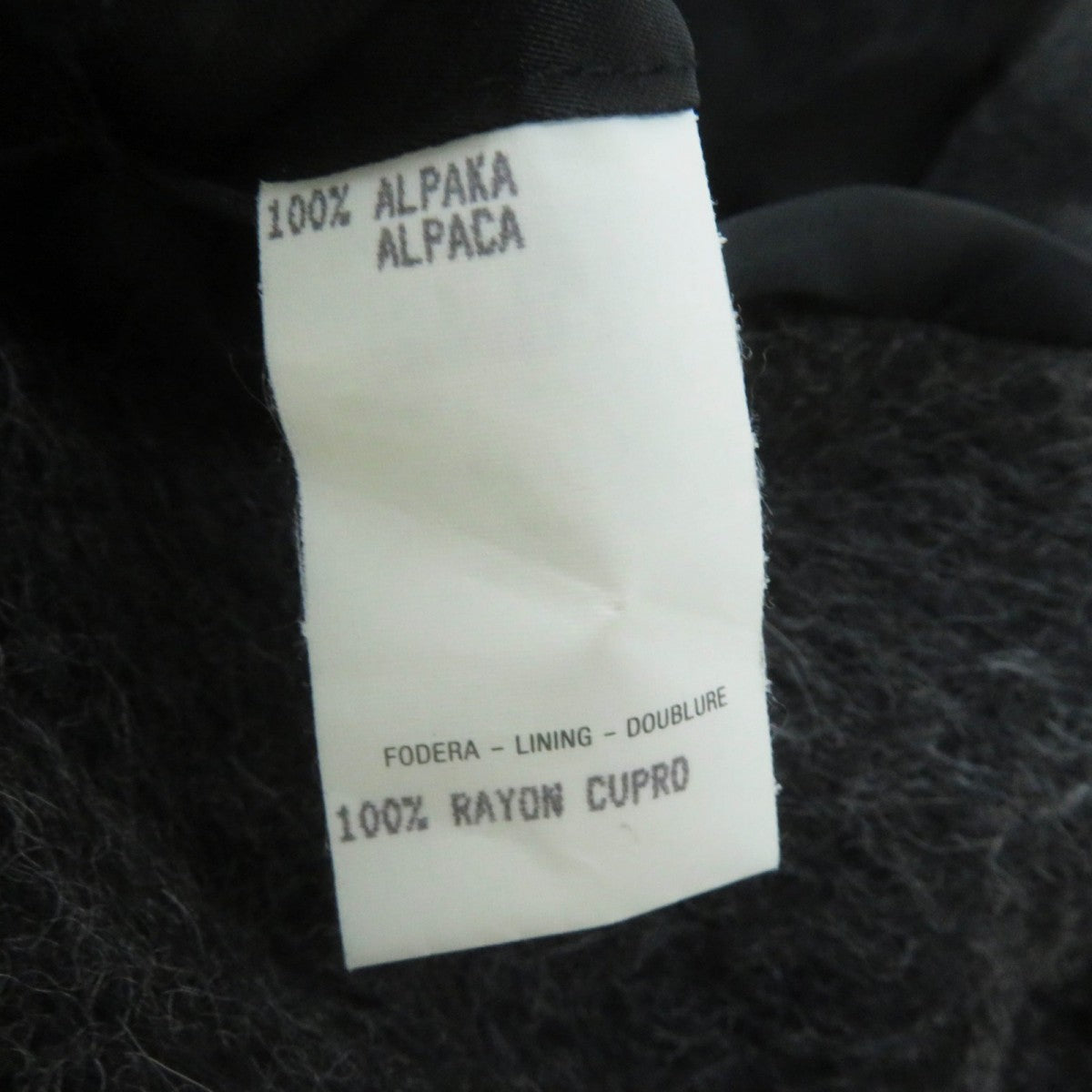 GUCCI coat alpaca Charcoal gray 40