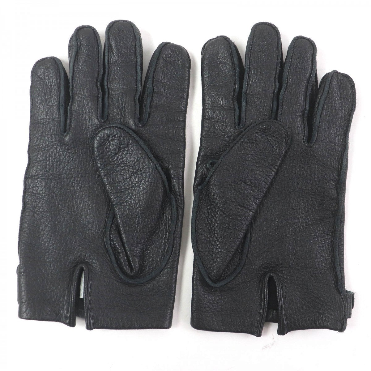 HERMES gloves Dearskin black 8