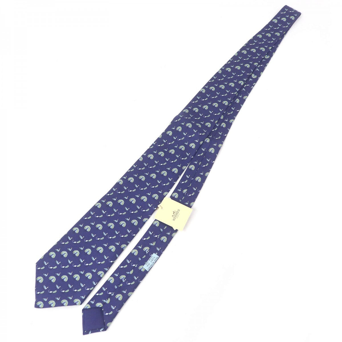 HERMES tie silk Marin