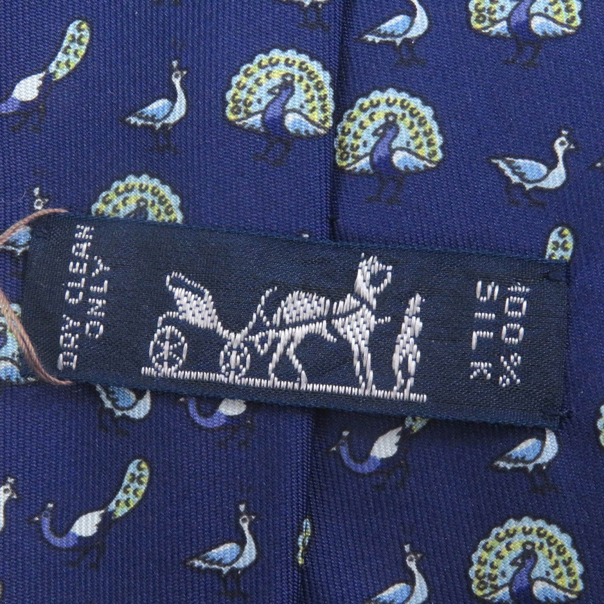 HERMES tie silk Marin