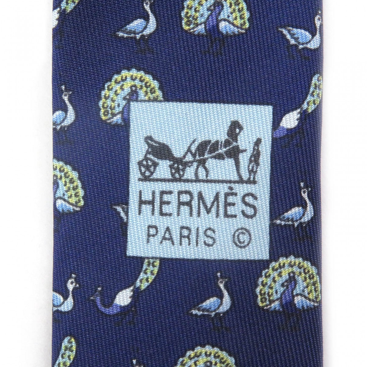 HERMES tie silk Marin