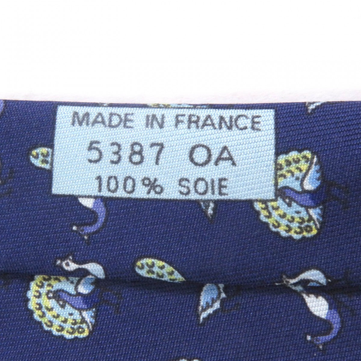 HERMES tie silk Marin