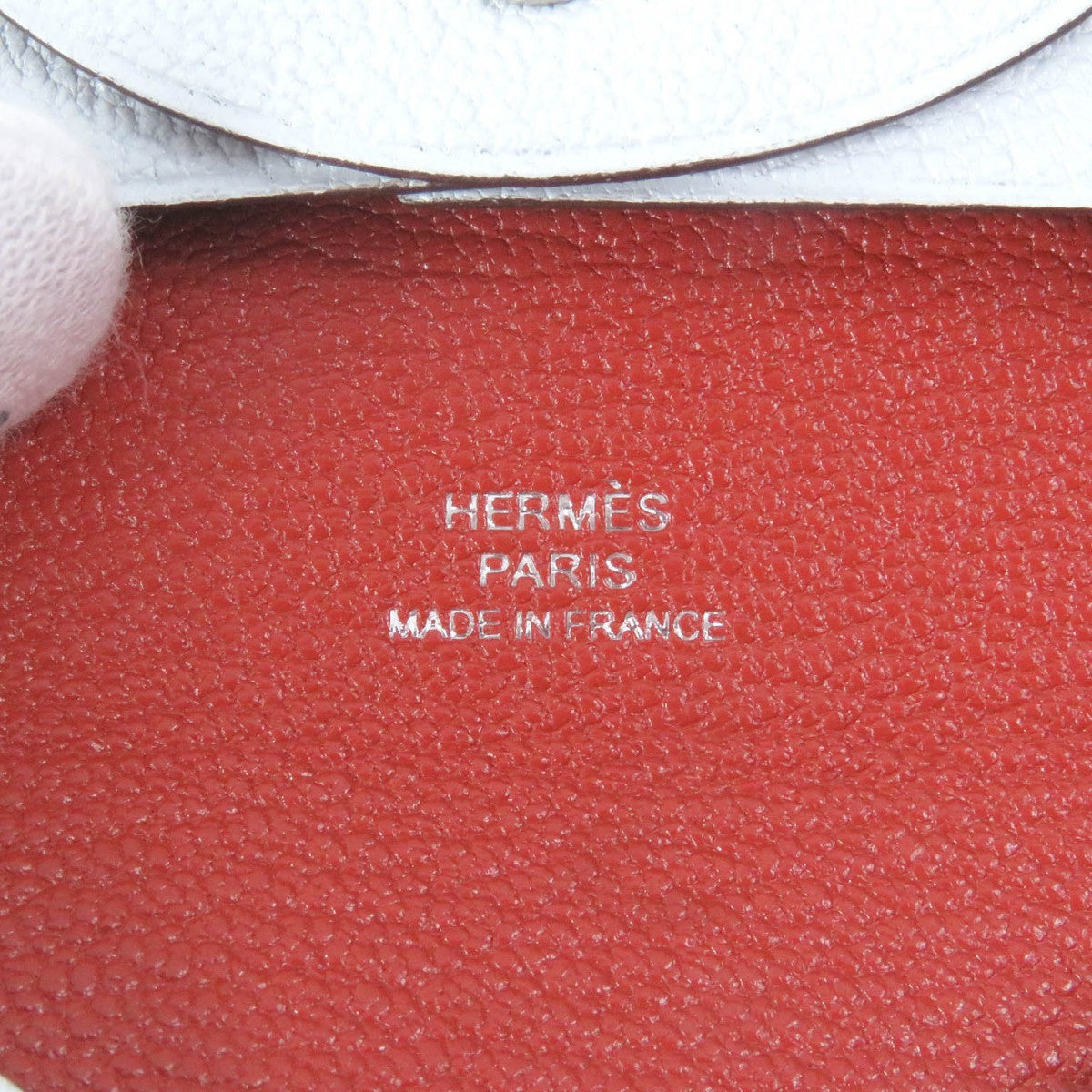 HERMES Coin case Epsom white Bastia