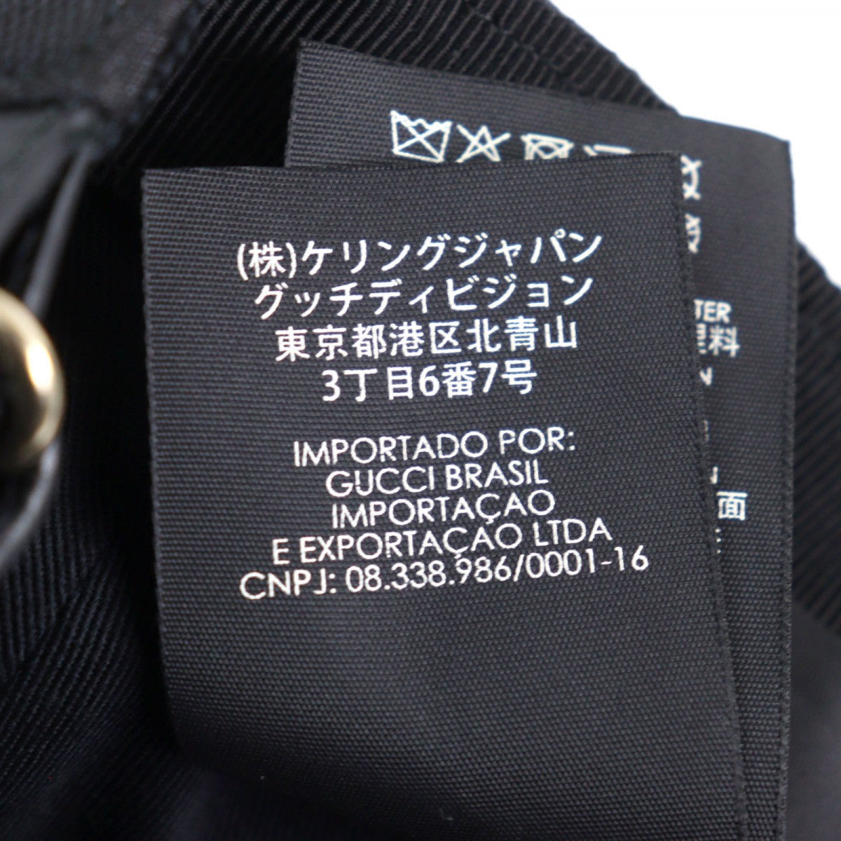 GUCCI cap 200035 polyester Black type All-over pattern M