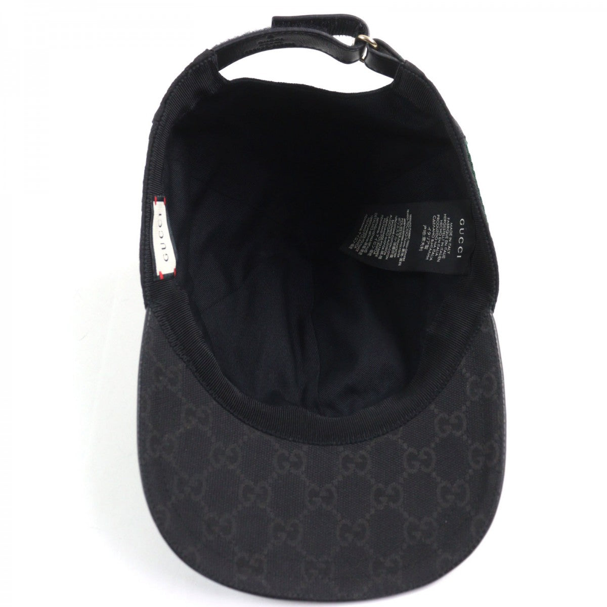 GUCCI cap 200035 polyester Black type All-over pattern M