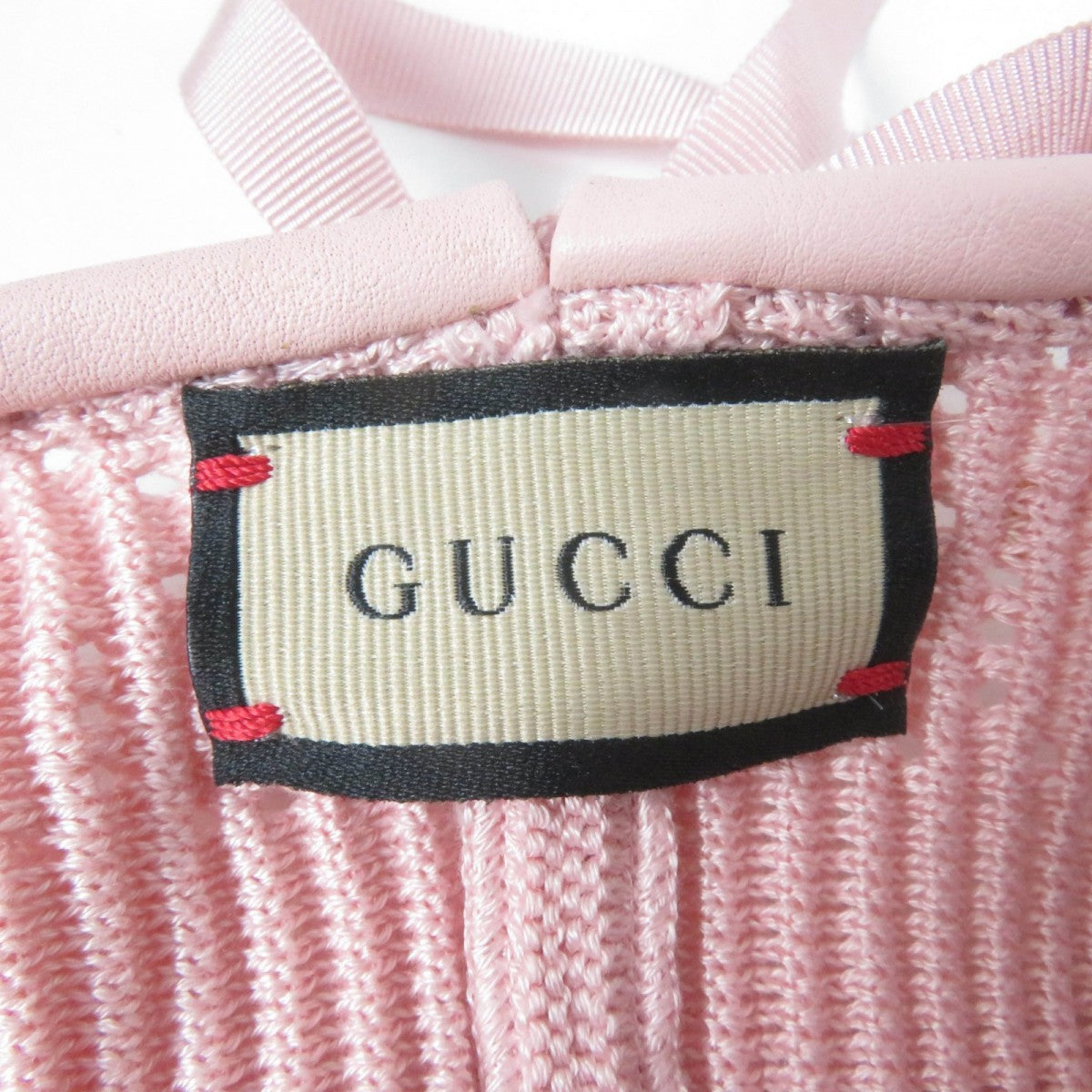 GUCCI beret 656574 cotton pink M