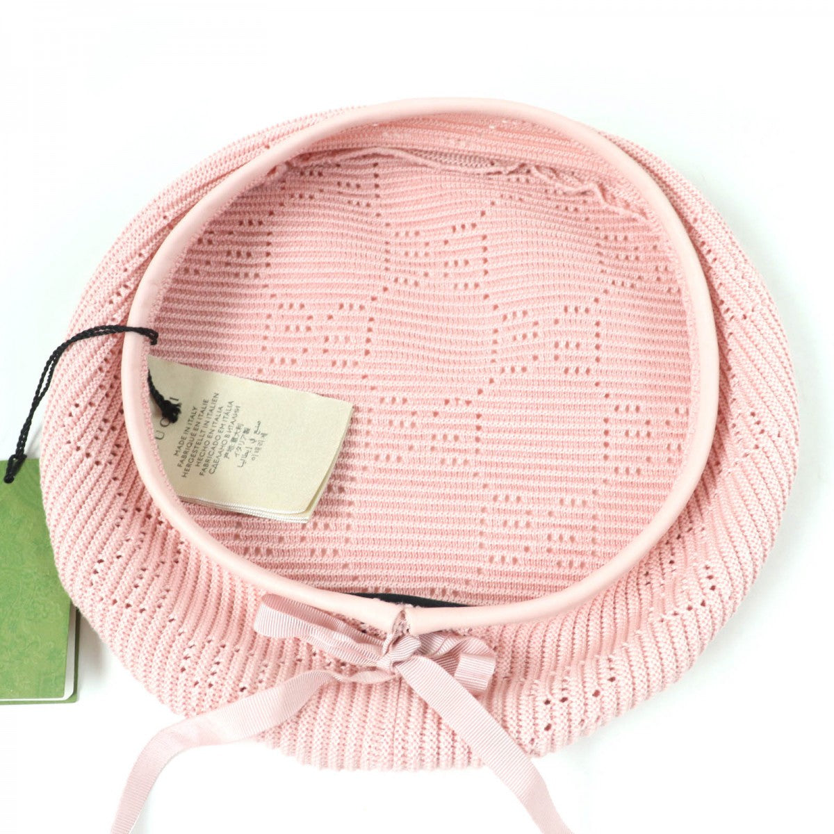 GUCCI beret 656574 cotton pink M
