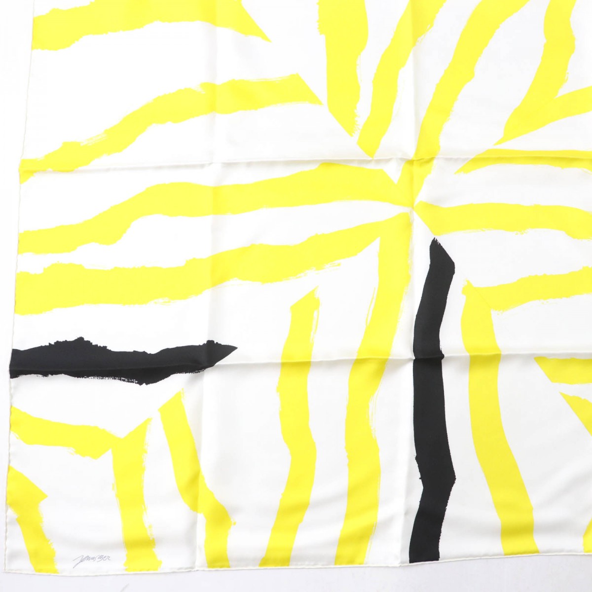 HERMES scarf silk Yellow type Carre90 ROSACE DE JANOS BER