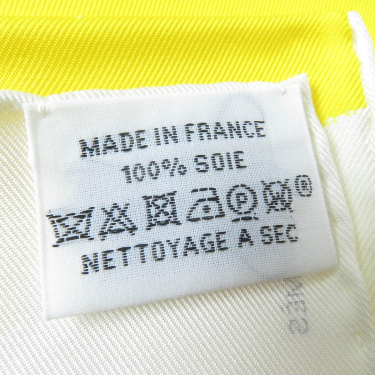 HERMES scarf silk Yellow type Carre90 ROSACE DE JANOS BER