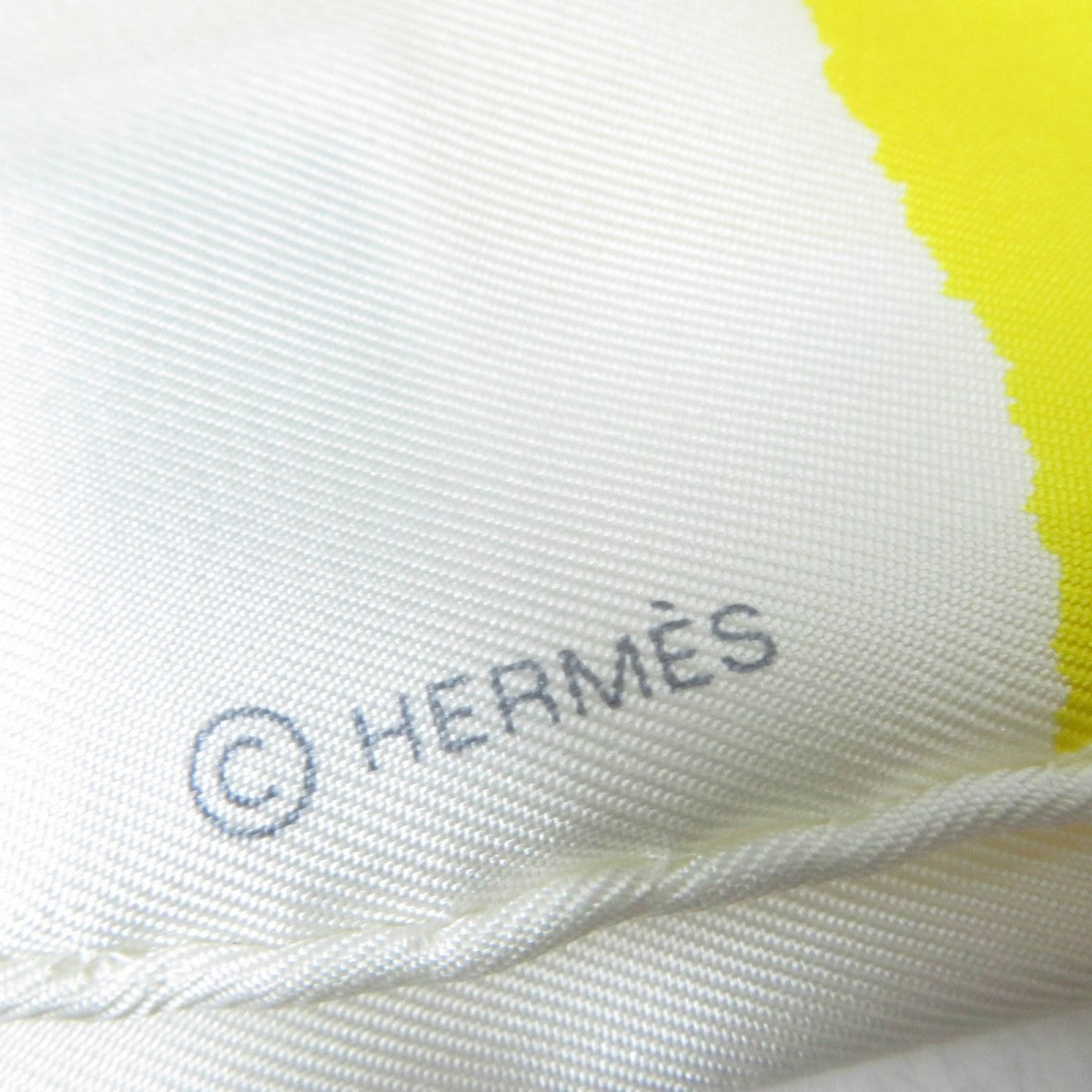 HERMES scarf silk Yellow type Carre90 ROSACE DE JANOS BER