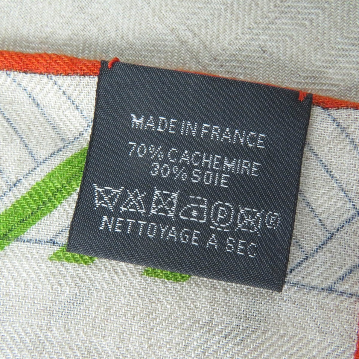 HERMES Stall cashmere multicolor Rectangle Colliers de Chiens Imprimeur Fou
