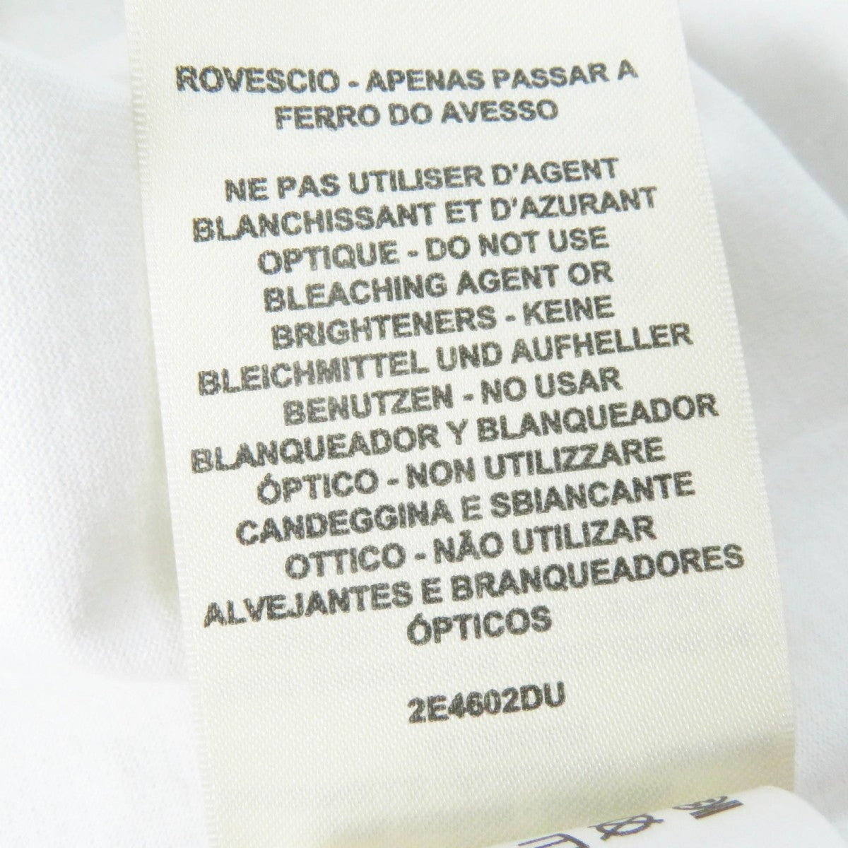 HERMES Short sleeve T-shirt 2E4602DU cotton white FAUBOURG RAINBOW Faubourg Rainbow Cartouche Micro 34