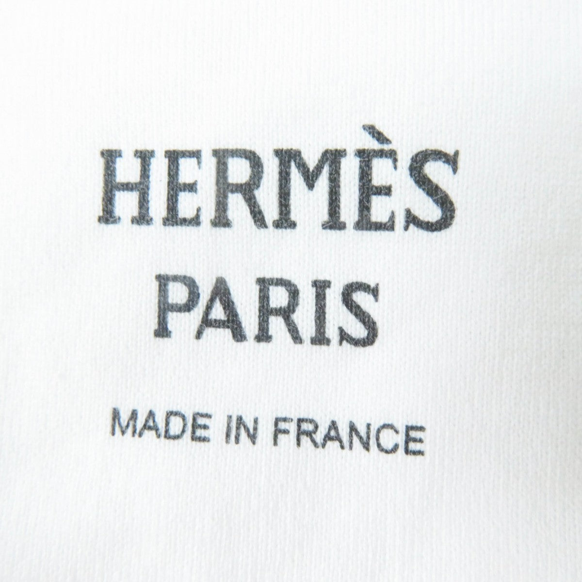 HERMES Short sleeve T-shirt 2E4602DU cotton white FAUBOURG RAINBOW Faubourg Rainbow Cartouche Micro 34