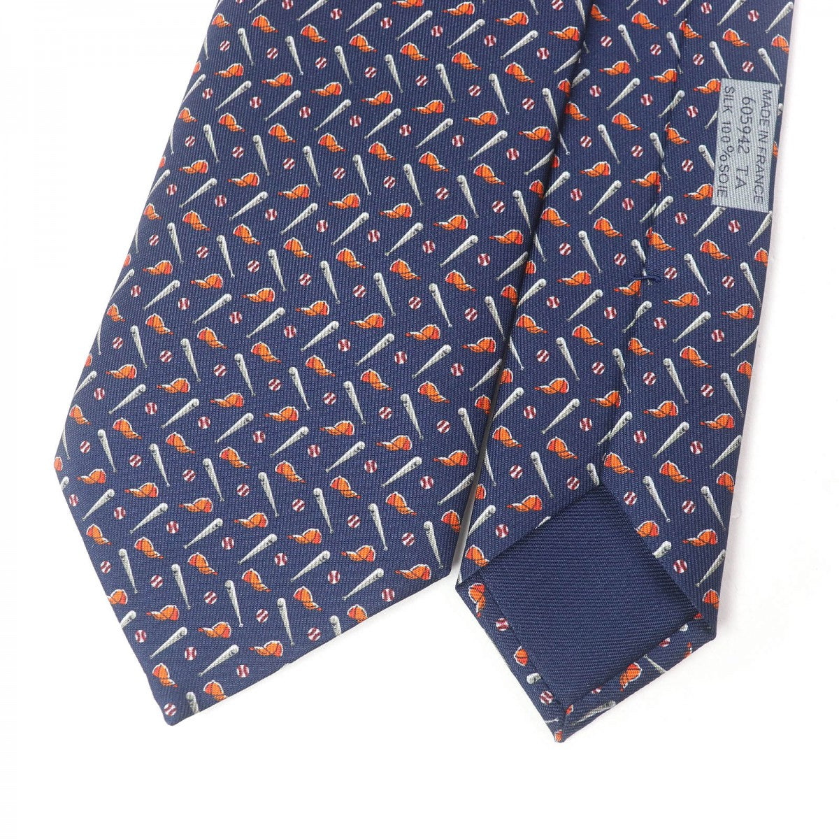 HERMES tie 605942T silk multicolor