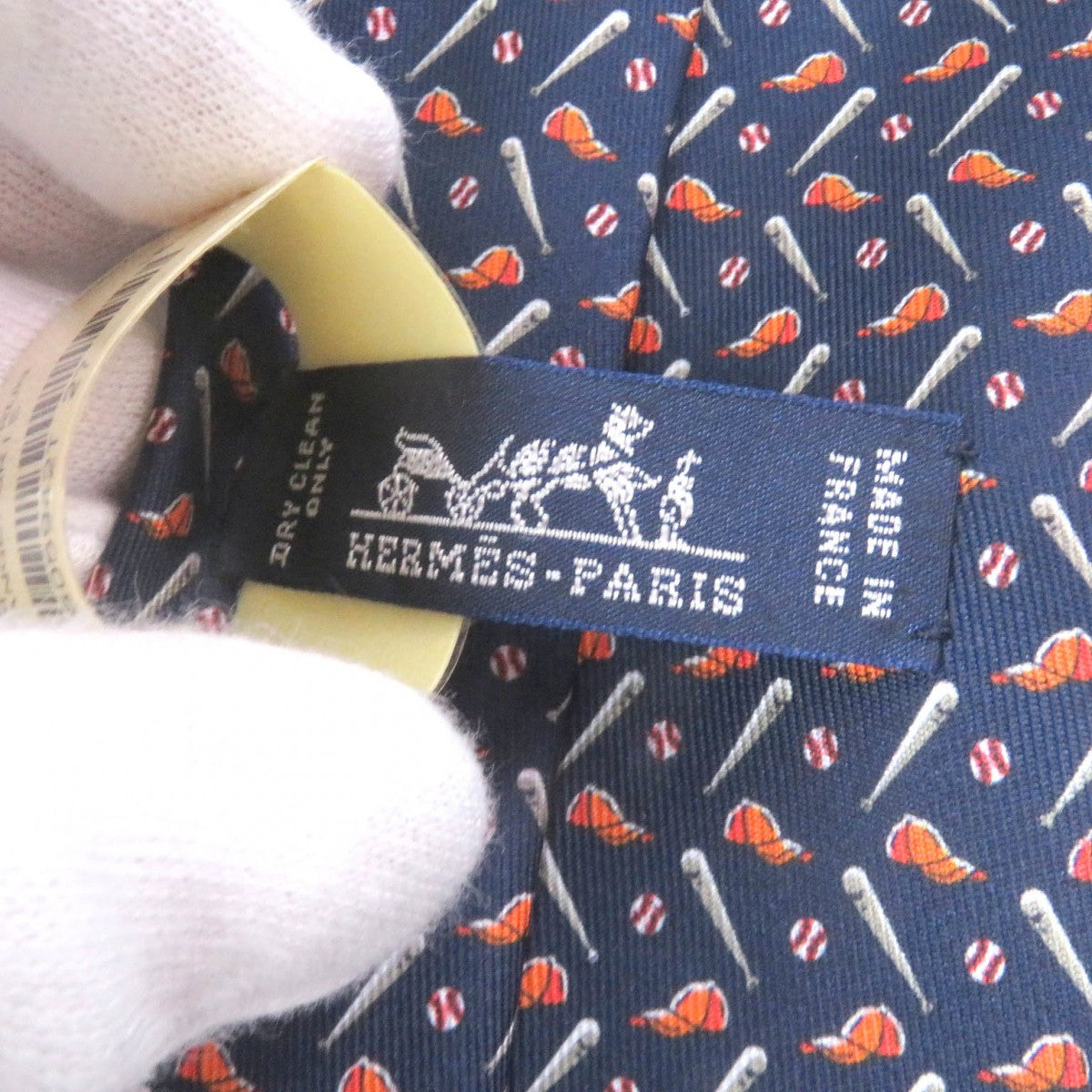 HERMES tie 605942T silk multicolor