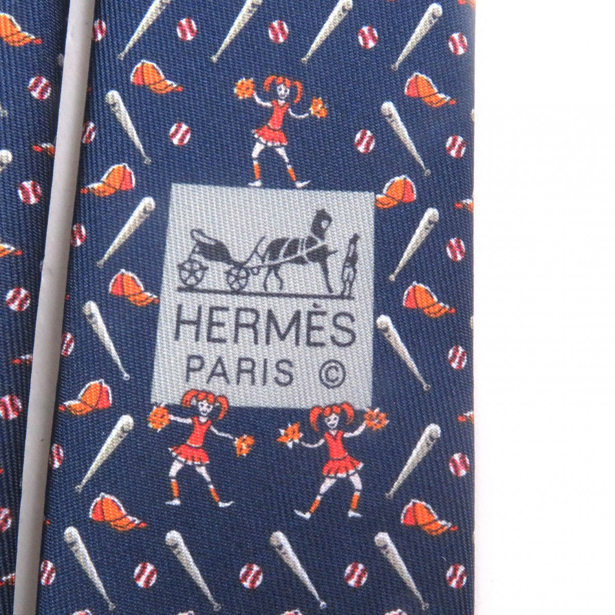 HERMES tie 605942T silk multicolor