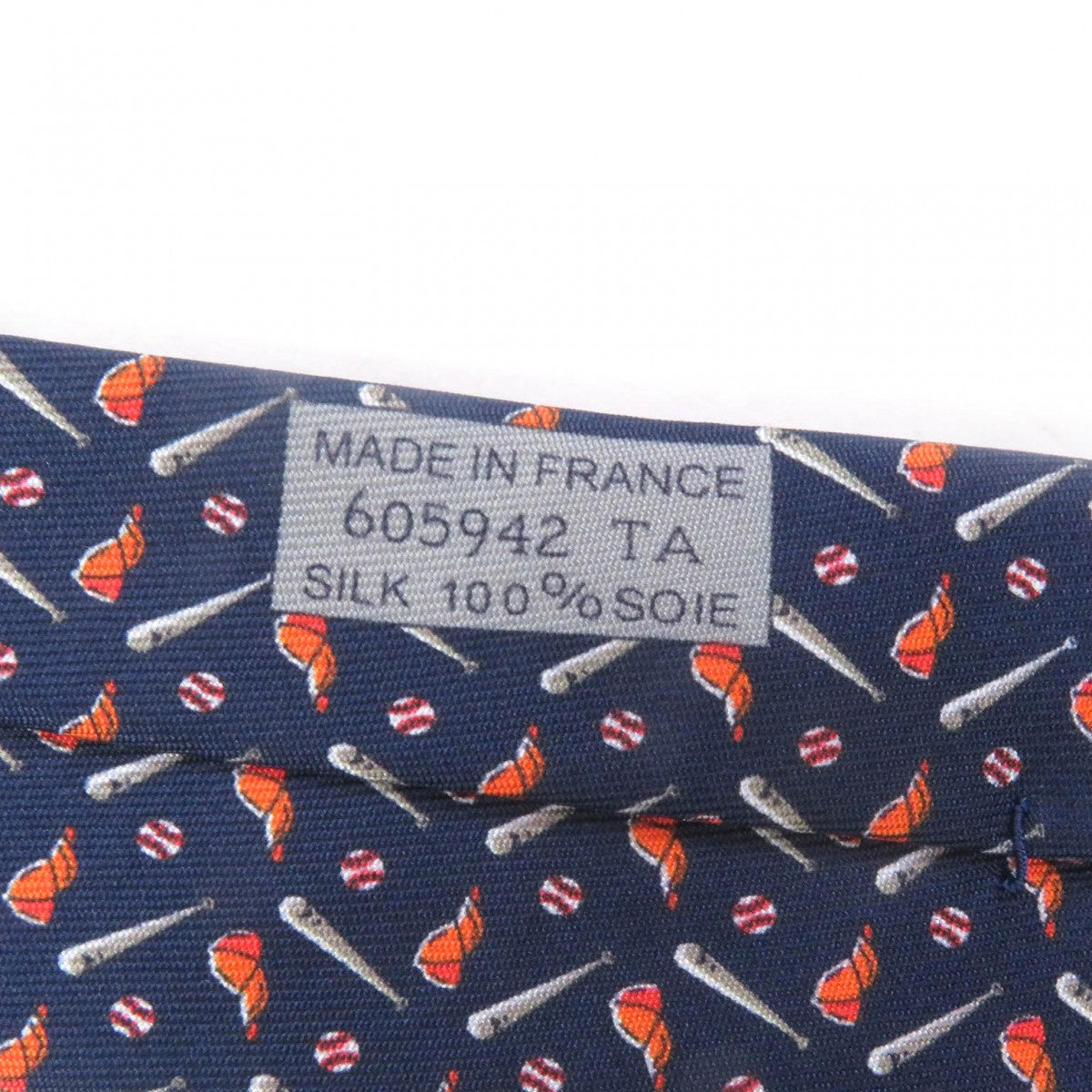 HERMES tie 605942T silk multicolor