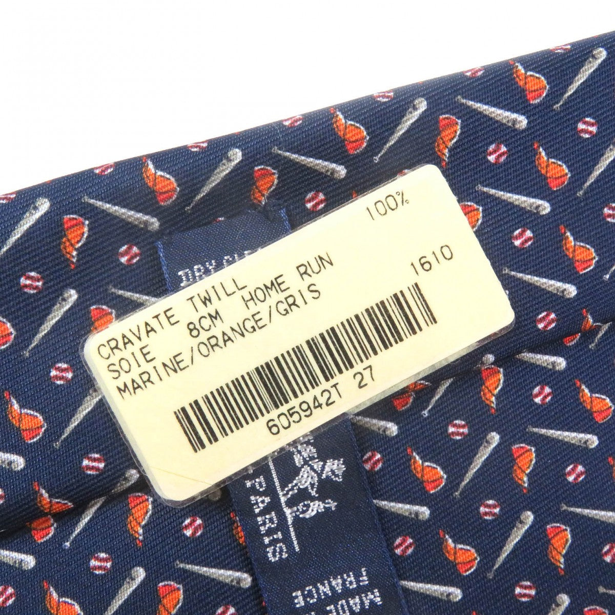 HERMES tie 605942T silk multicolor
