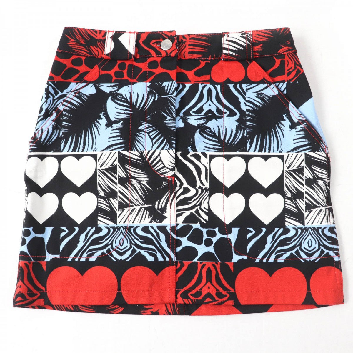 HERMES Mini skirt cotton multicolor 34