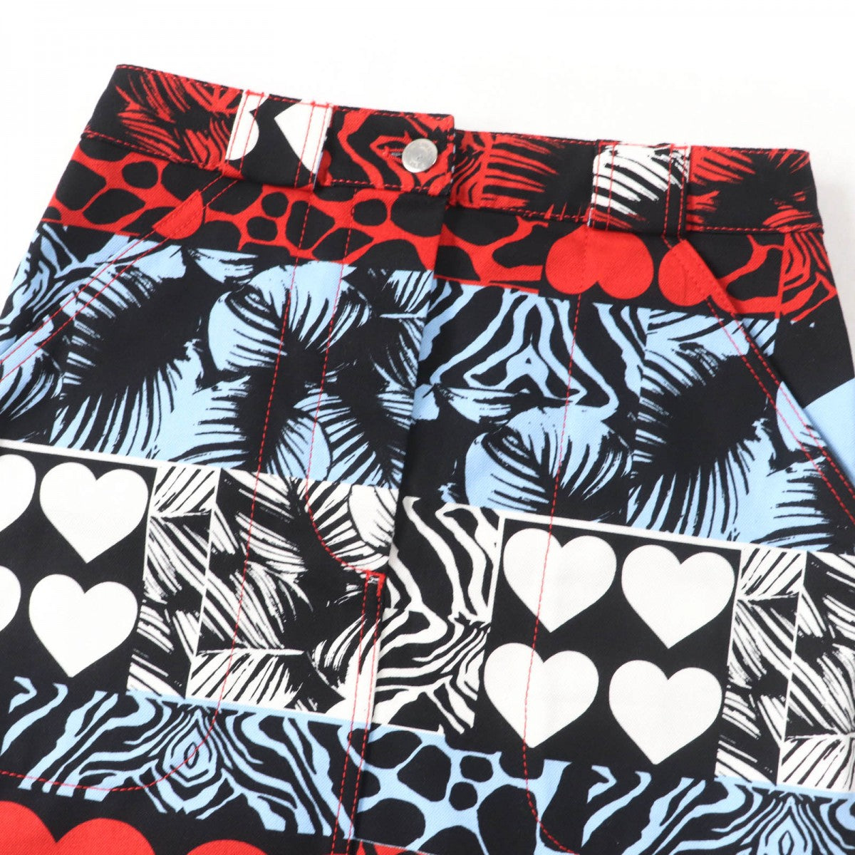 HERMES Mini skirt cotton multicolor 34