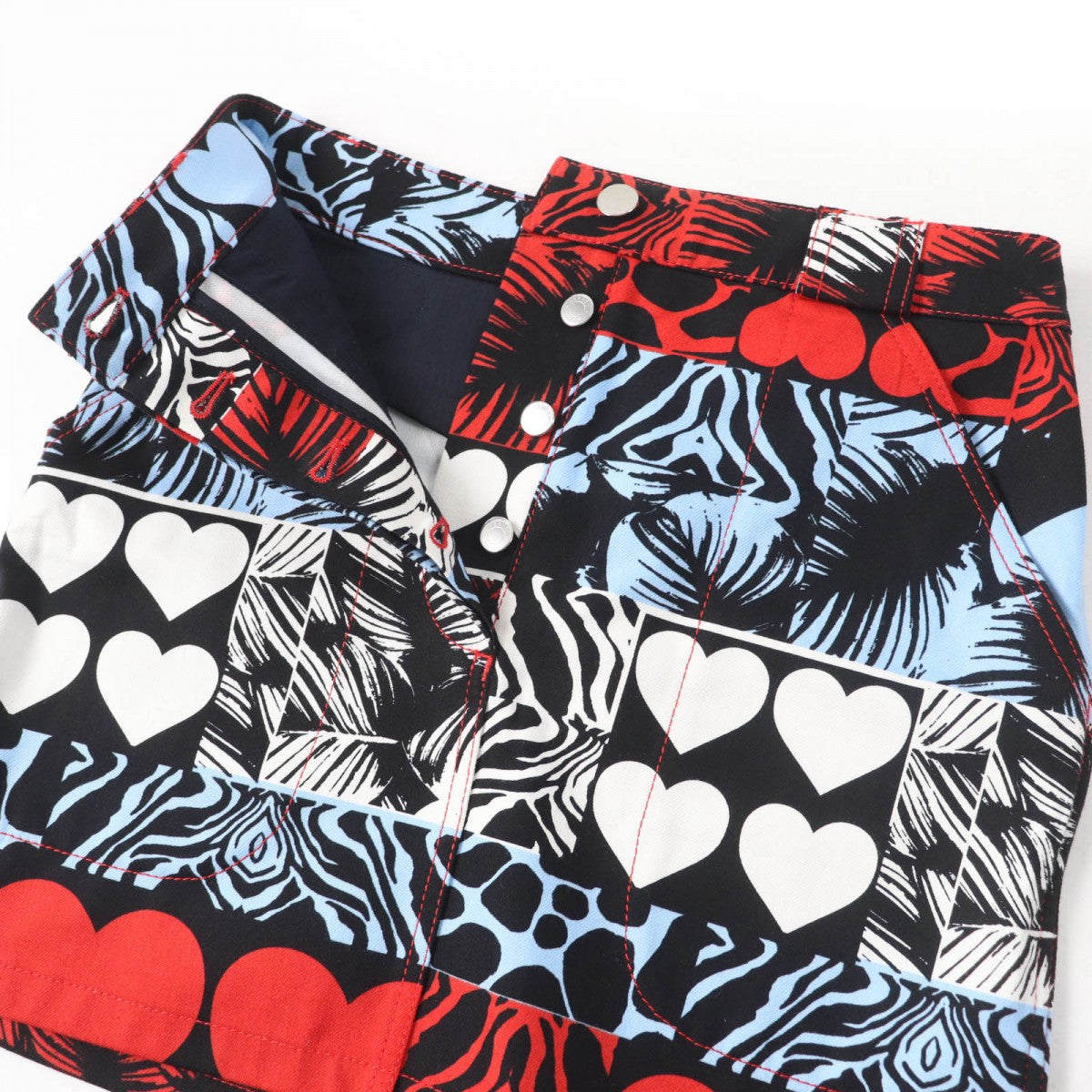 HERMES Mini skirt cotton multicolor 34