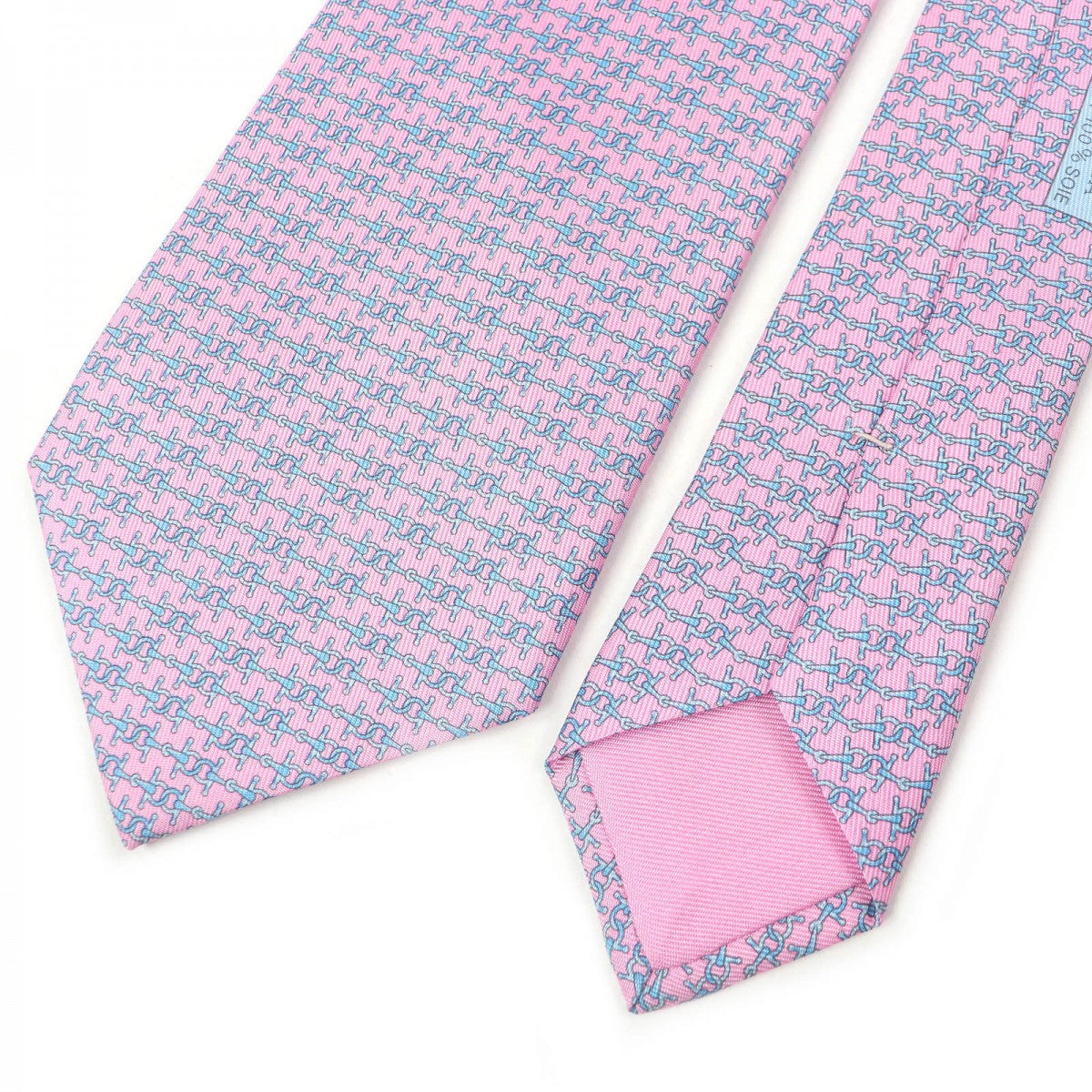 HERMES tie 6246MA silk pink