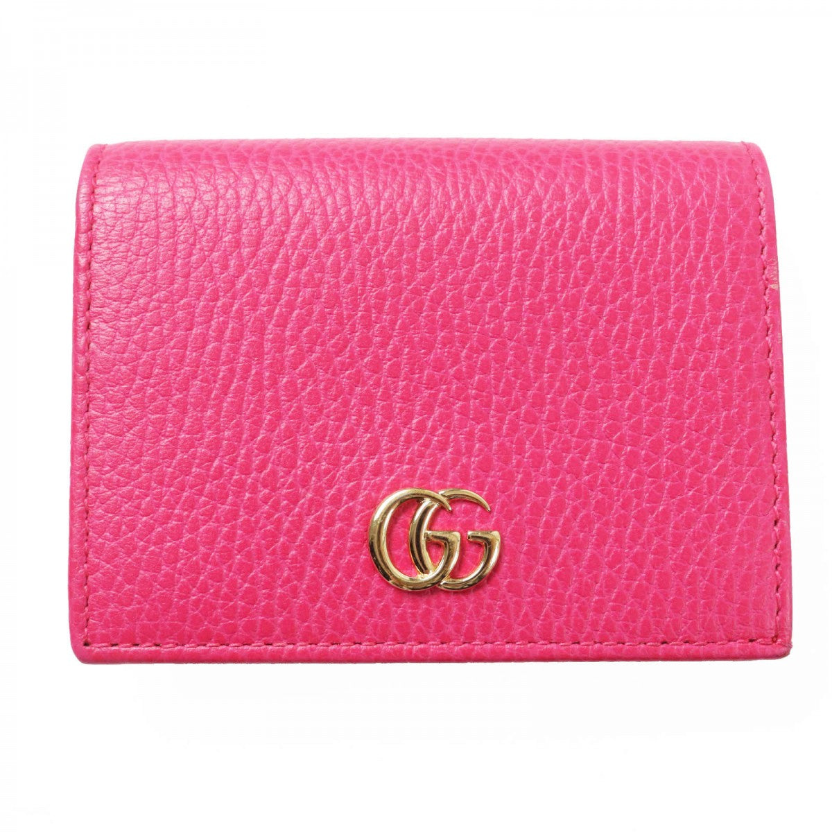 GUCCI Bifold Wallet 456126 leather pink