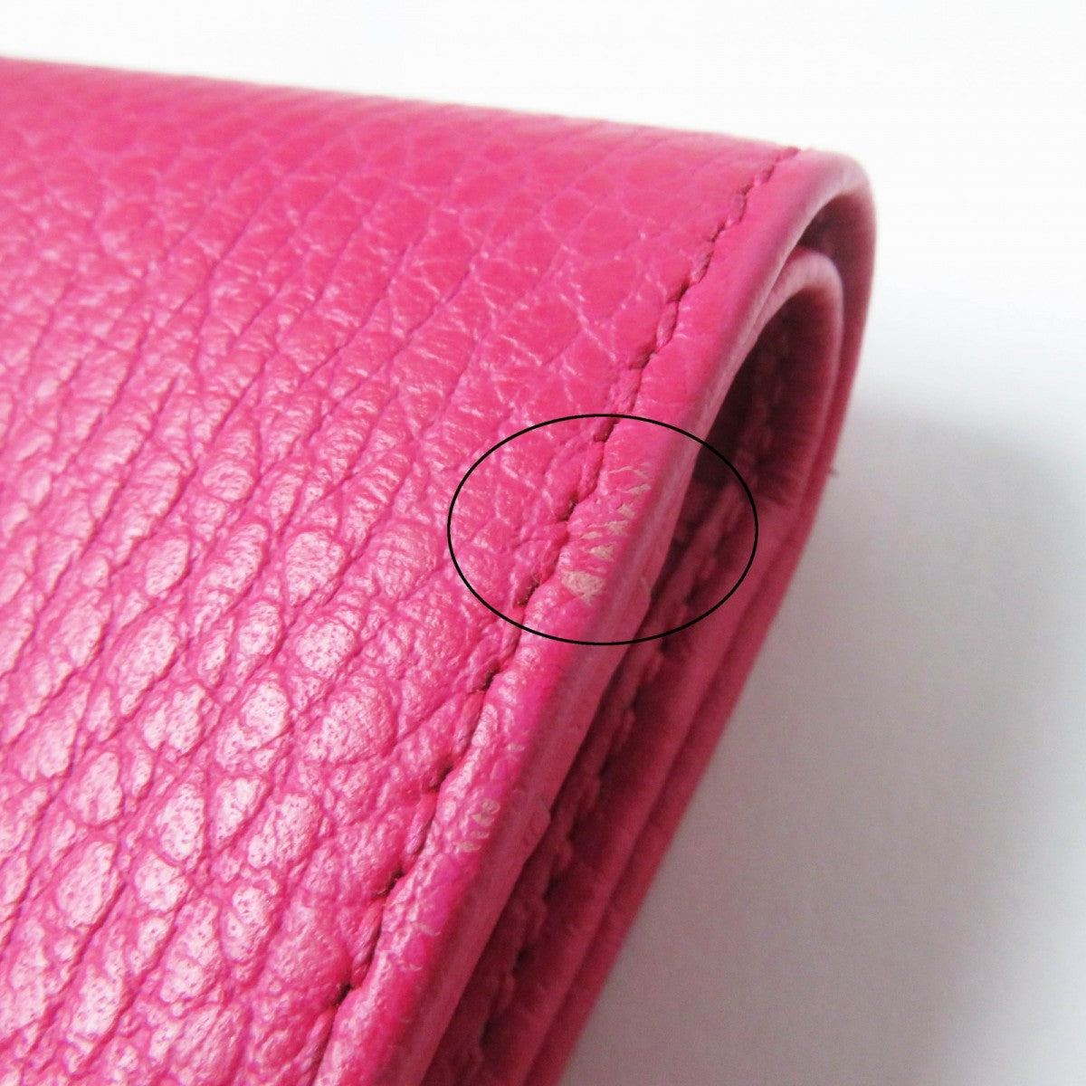 GUCCI Bifold Wallet 456126 leather pink