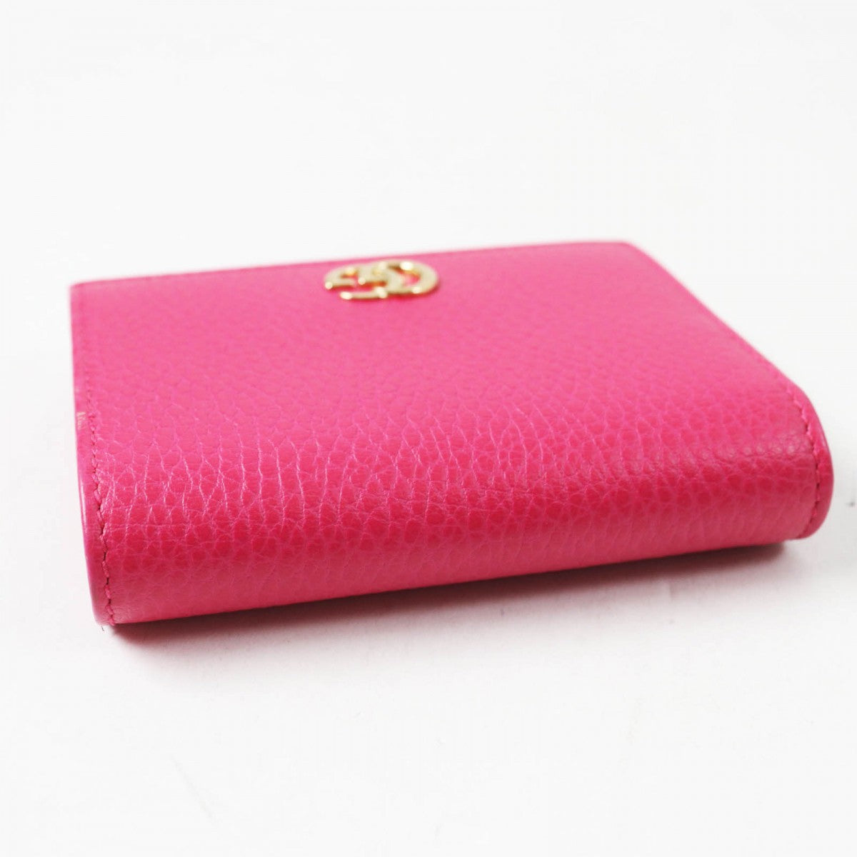 GUCCI Bifold Wallet 456126 leather pink