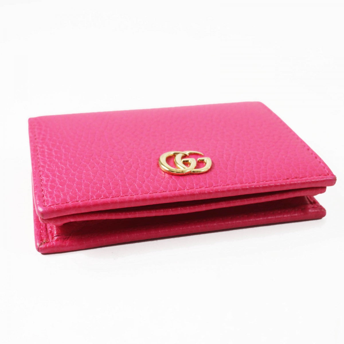GUCCI Bifold Wallet 456126 leather pink
