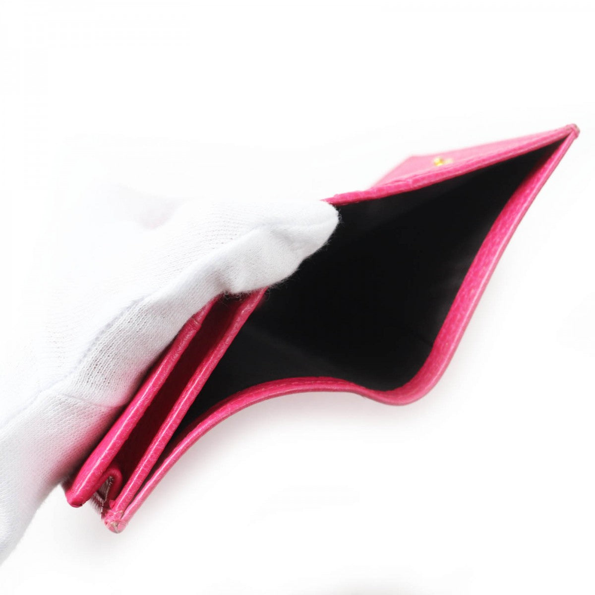 GUCCI Bifold Wallet 456126 leather pink