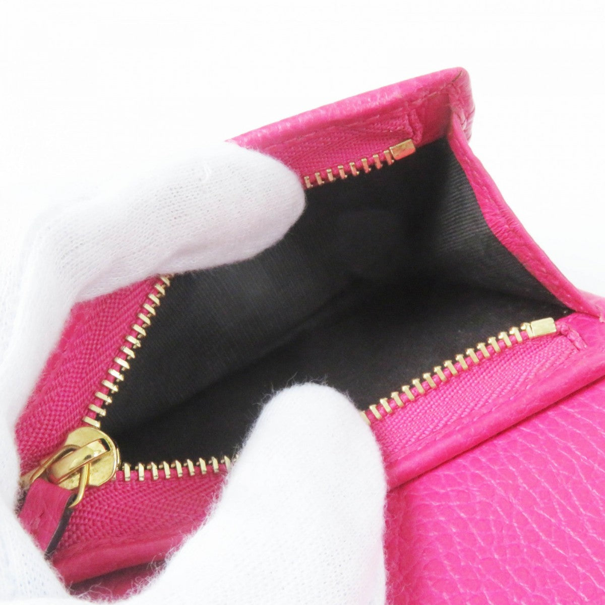 GUCCI Bifold Wallet 456126 leather pink