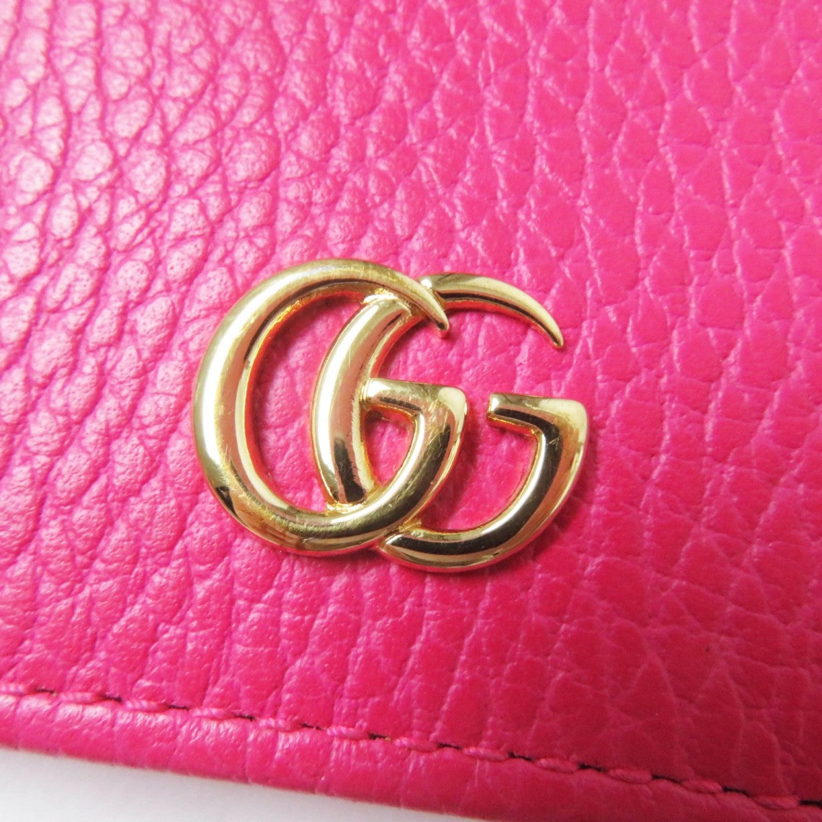 GUCCI Bifold Wallet 456126 leather pink
