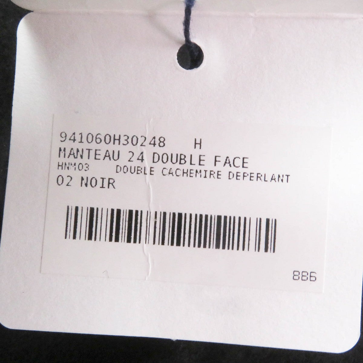 HERMES Chester coat cashmere black 48