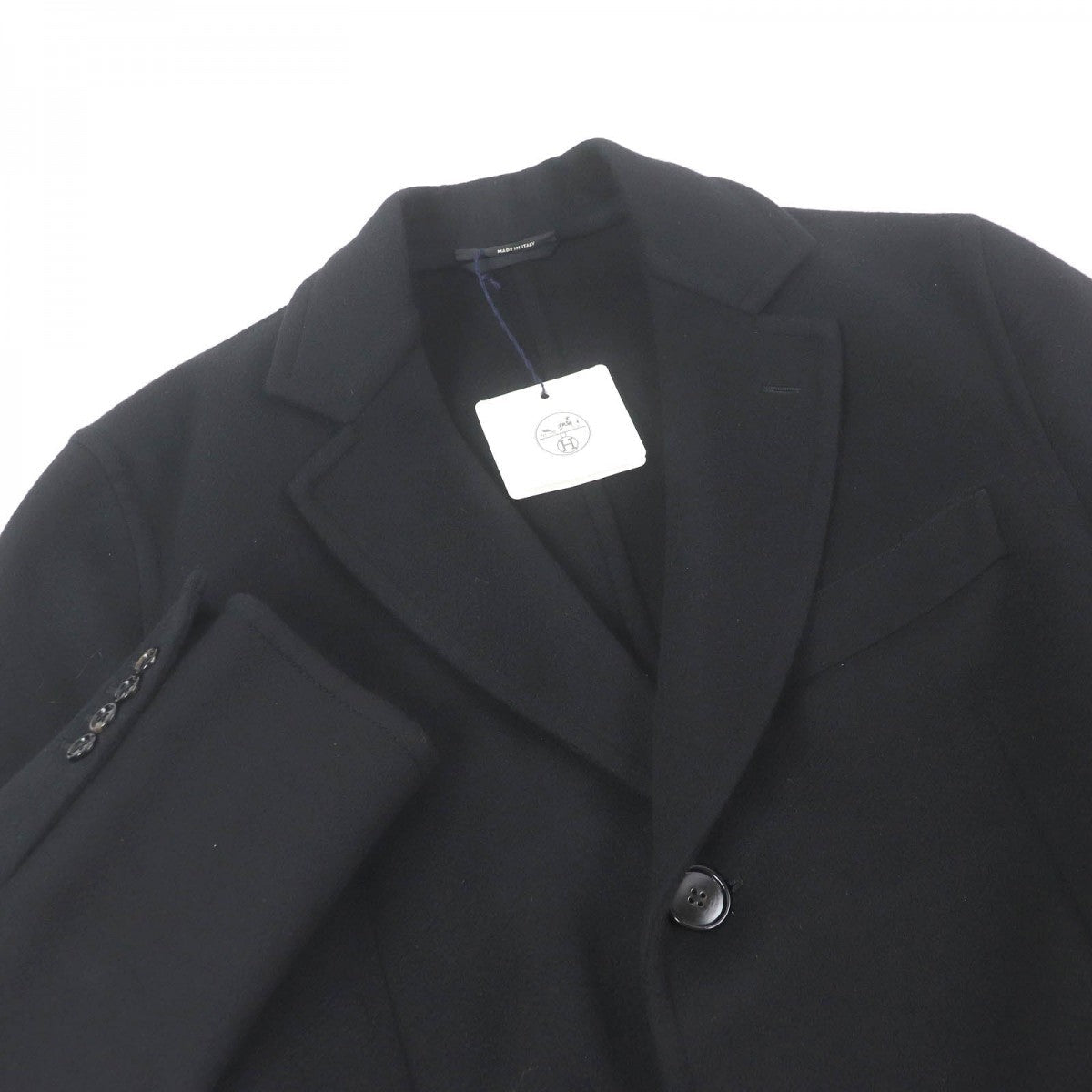 HERMES Chester coat cashmere black 48