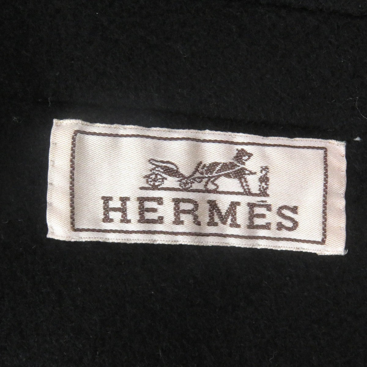 HERMES Chester coat cashmere black 48