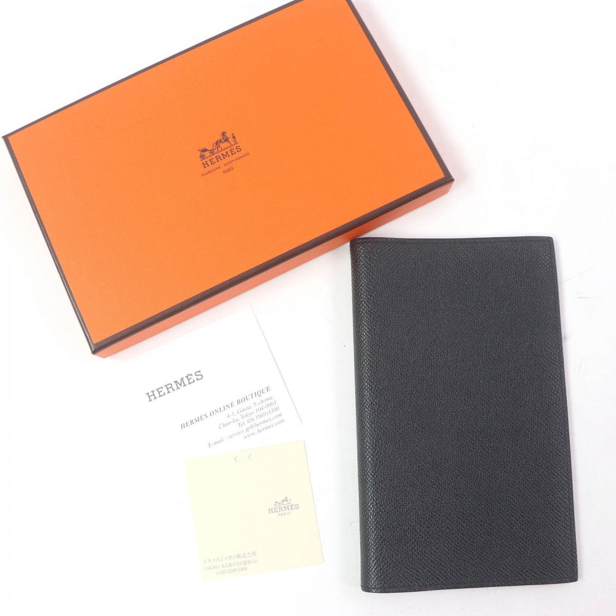 HERMES Notebook cover Epsom black Agenda Vision 2