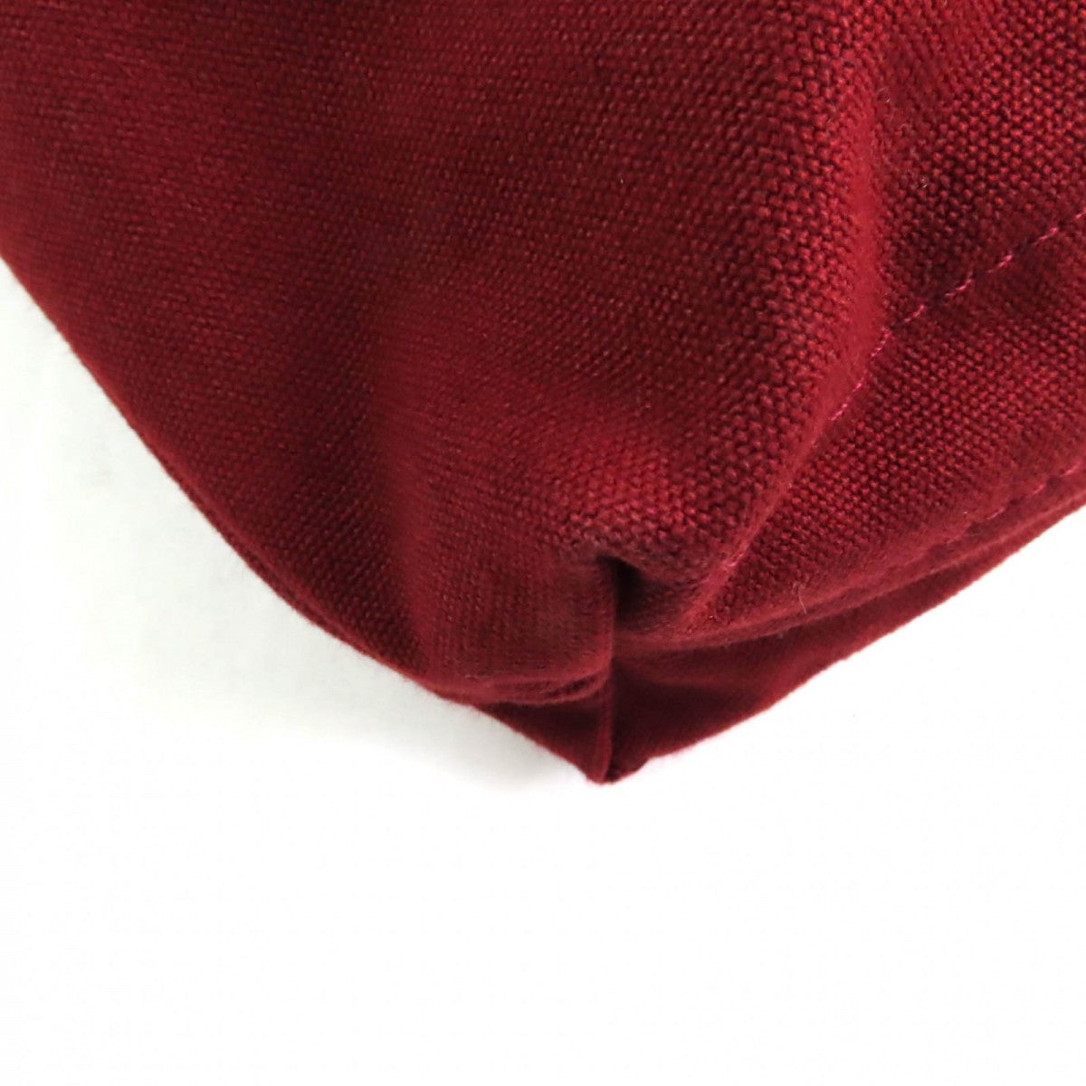 HERMES Tote Bag cotton Bordeaux Fool Toe Kabas