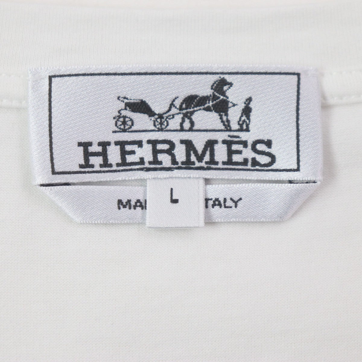 HERMES Short sleeve T-shirt cotton white ODYSSEY L