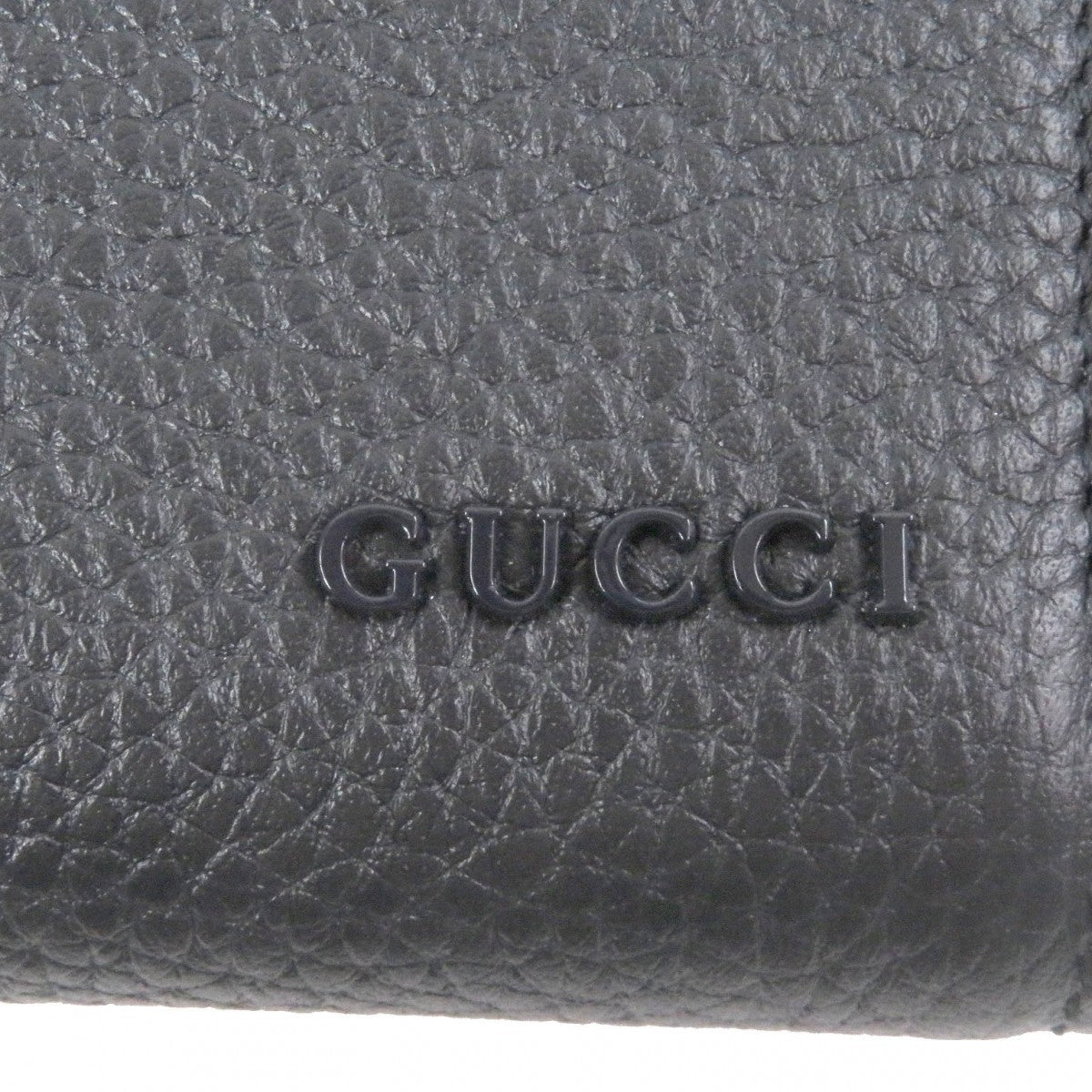 GUCCI Long Wallet Purse 817044 leather dark blue Zip Around Wallet Oatmeal Interior